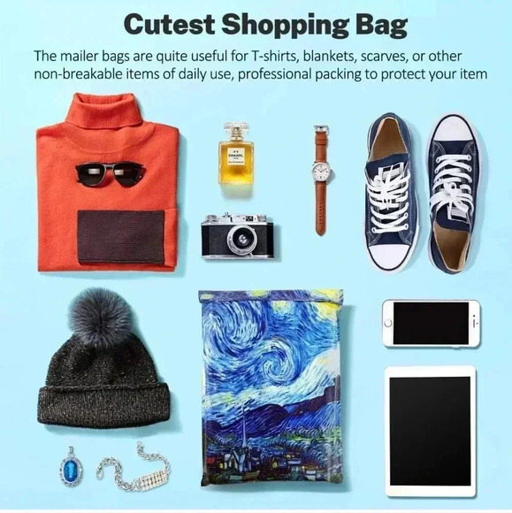 100 Pack Poly Mailers 10x13, Cute Packaging Envelope Mailers Polymailers Packagi - Picture 5 of 6